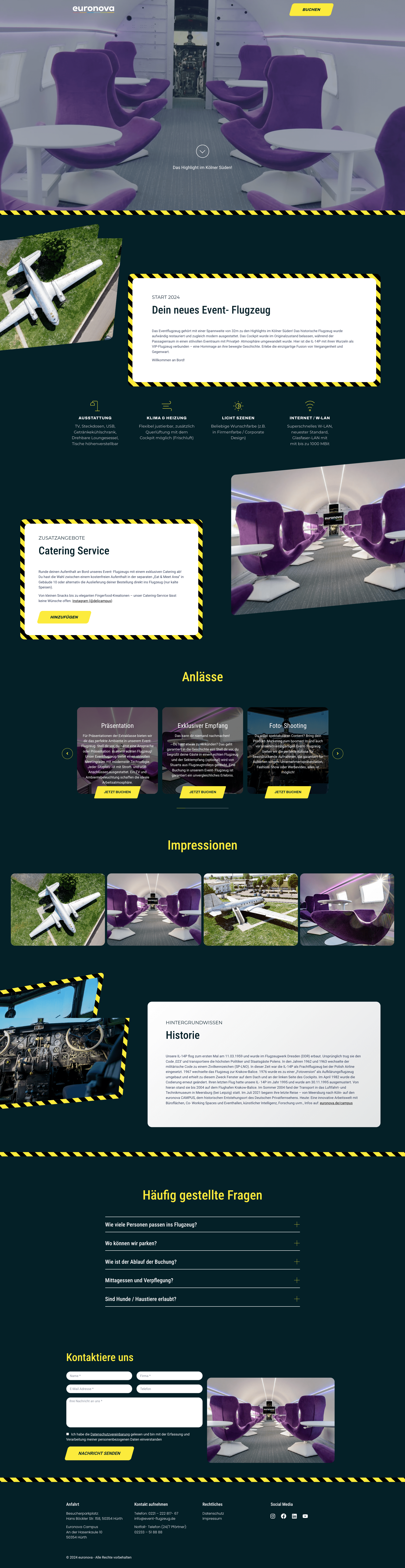 event-flugzeug-wordpress-onepager